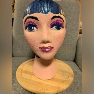 Mannequin head -hand painted